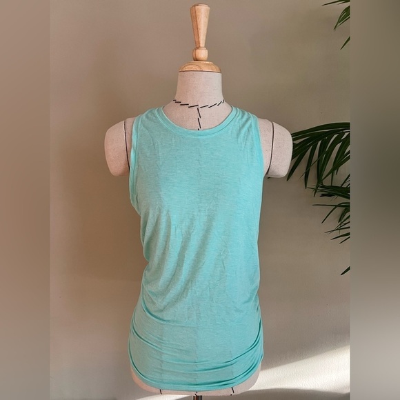 GAP Tops - GAPFit Breathe Open-Back Sport Tank | Size XS | Aqua Green